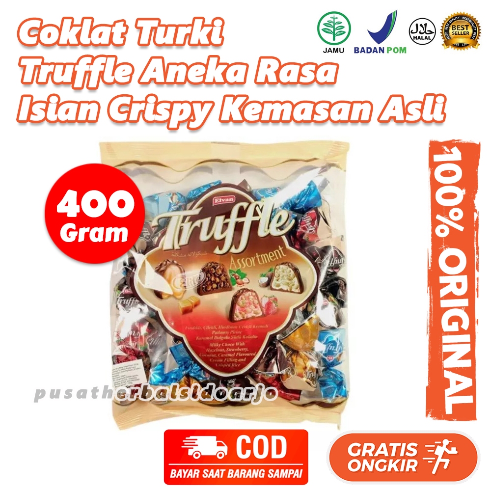 Jual Elvan Truffle Coklat 400gr Truffle 400 Gram Coklat Arab Import