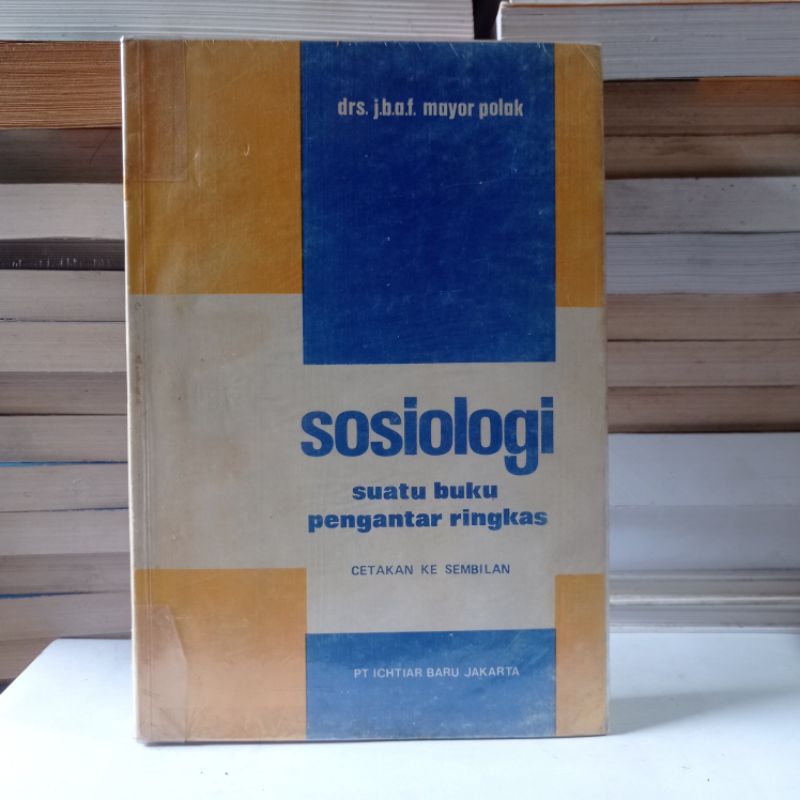 Jual Sosiologi Suatu Buku Pengantar Ringkas Mayor Polak Shopee