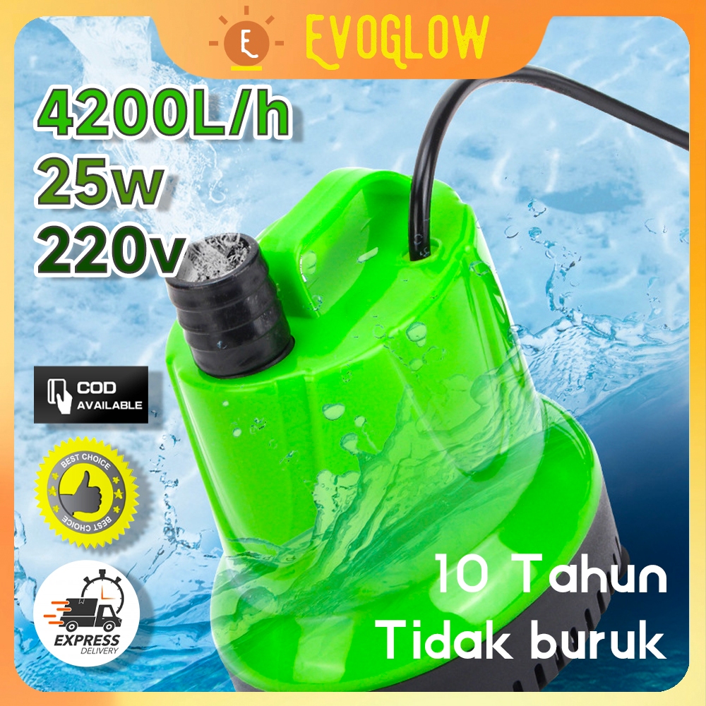 Jual 4200L H Pompa Air 10 Tahun Tidak Buruk Pompa Air Celup Aquarium