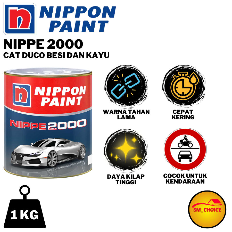 Jual NIPPE 2000 1L CAT DUCO BESI DAN KAYU NIPPON PAINT 1KG NIPPE 2000