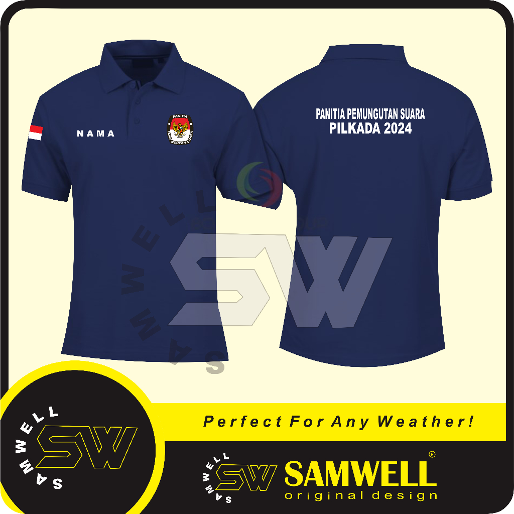 Jual Poloshirt Panitia Pemungutan Suara Pilkada Kaos Kerah