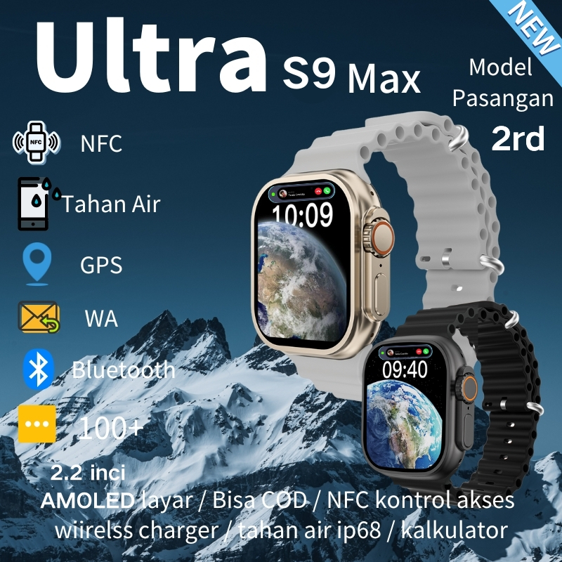 Jual Amoled Smartwatch Series Ultra Max New Bluetooth Gps Nfc