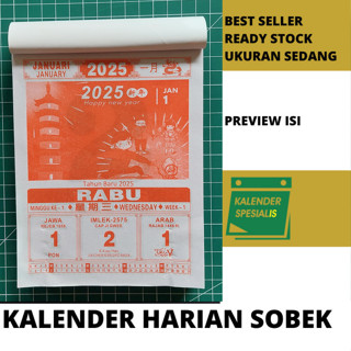 Jual Kalender Harian 2025 Murah Ready Kalender Sobek Shopee Indonesia