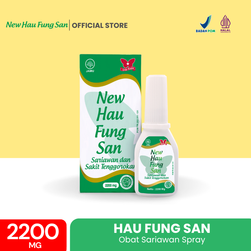 Jual Hau Fung San Spray Mg Obat Sariawan Tenggorokan Shopee