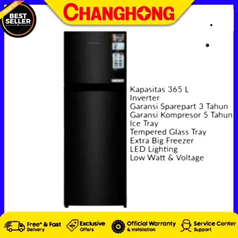 Jual CHANGHONG FTM 485NIB KULKAS 2 PINTU FTM485NIB FTM 485NIB BIG LITER