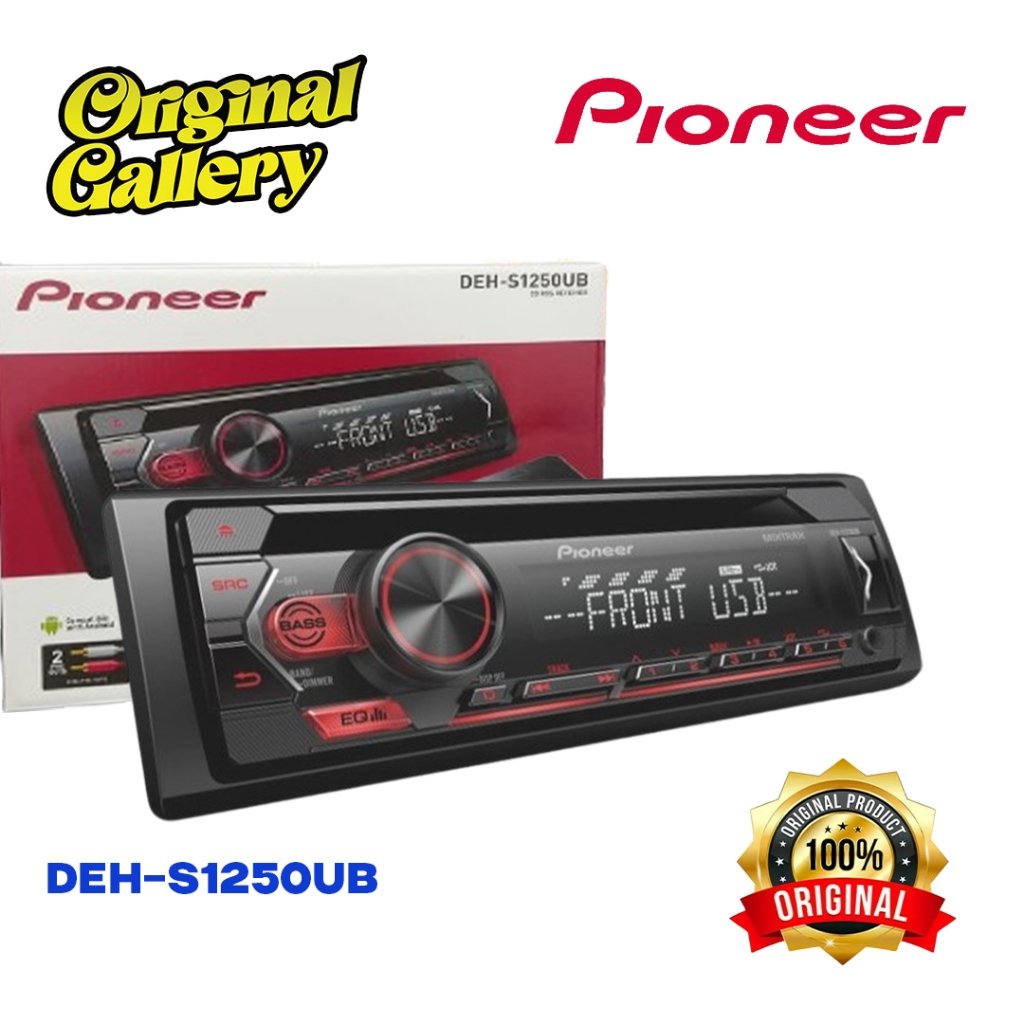 Jual Pioneer DEH S1250UB Head Unit Single Din DVD USB Bluetooth