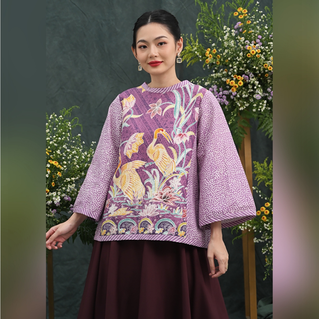 Jual Nona Rara Septa Encim T Baju Kerja Blouse Batik Wanita