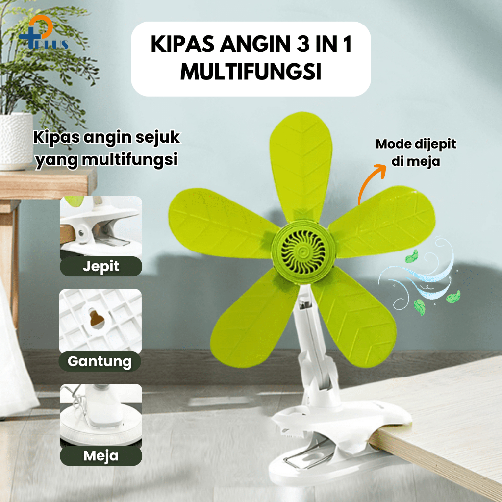 Jual Pplus Kipas Angin Jepit In Dinding Duduk Jepit Mini Fan