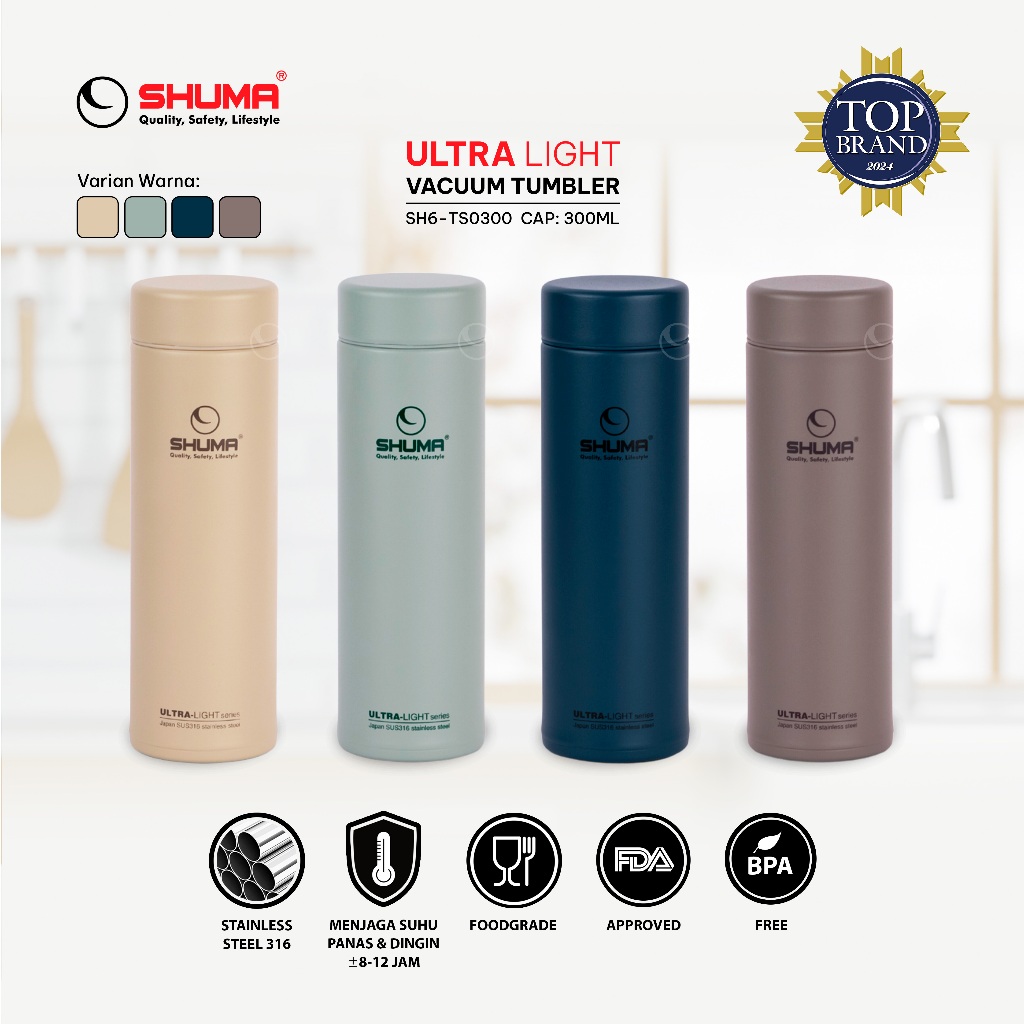 Jual SHUMA S S 316 Ultra Light Vacuum Tumbler 300 ML Shopee Indonesia