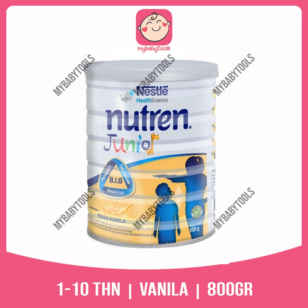 Jual NUTREN JUNIOR 800gr Susu Pertumbuhan Vanila 1 10 Tahun Shopee