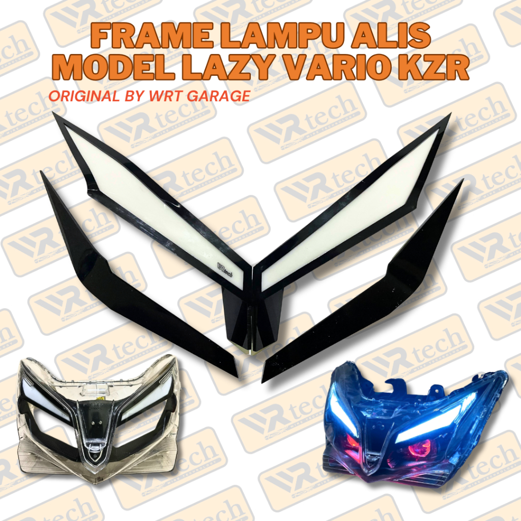 Jual Frame Mentahan Lampu Alis Model Lazy Vario KZR Dgn LED Shopee