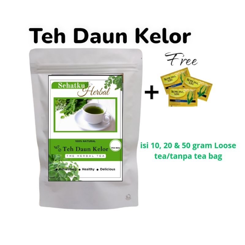 Jual Teh Seduh Daun Kelor Organik 100 Asli Alami 40gr Moringa Tea