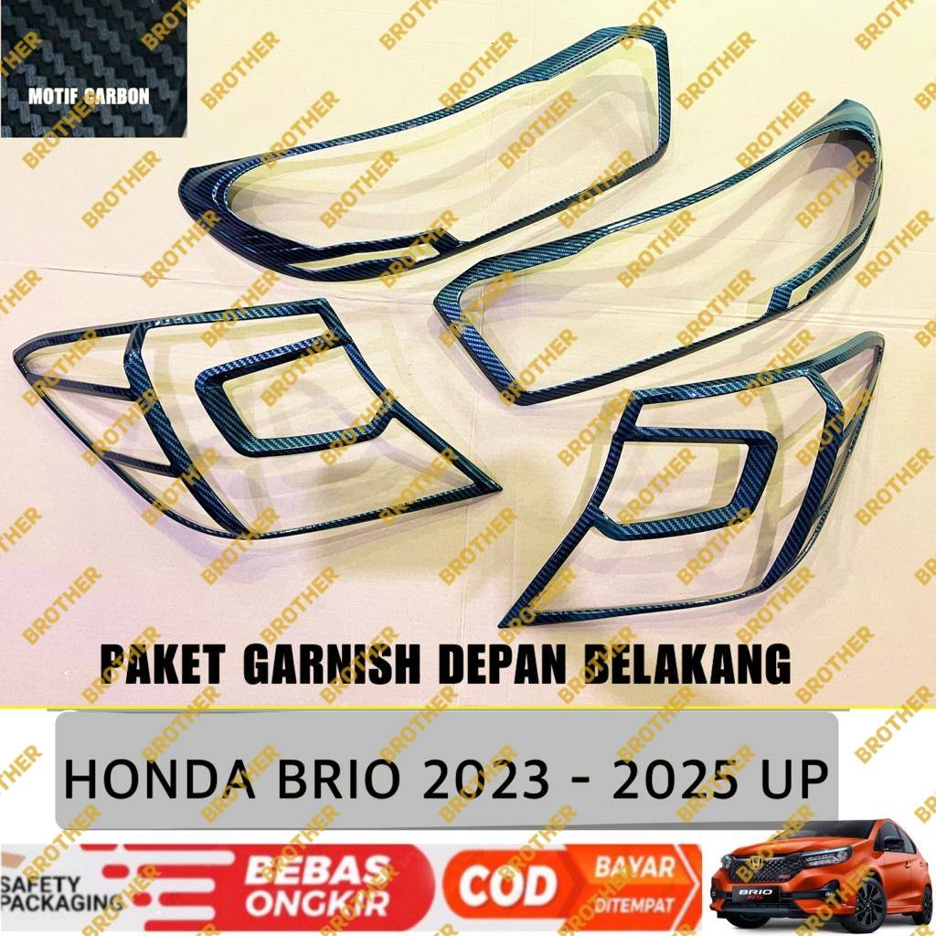 Jual Paket Garnish Lampu Depan Belakang Brio RS Non 2023 2024 2025