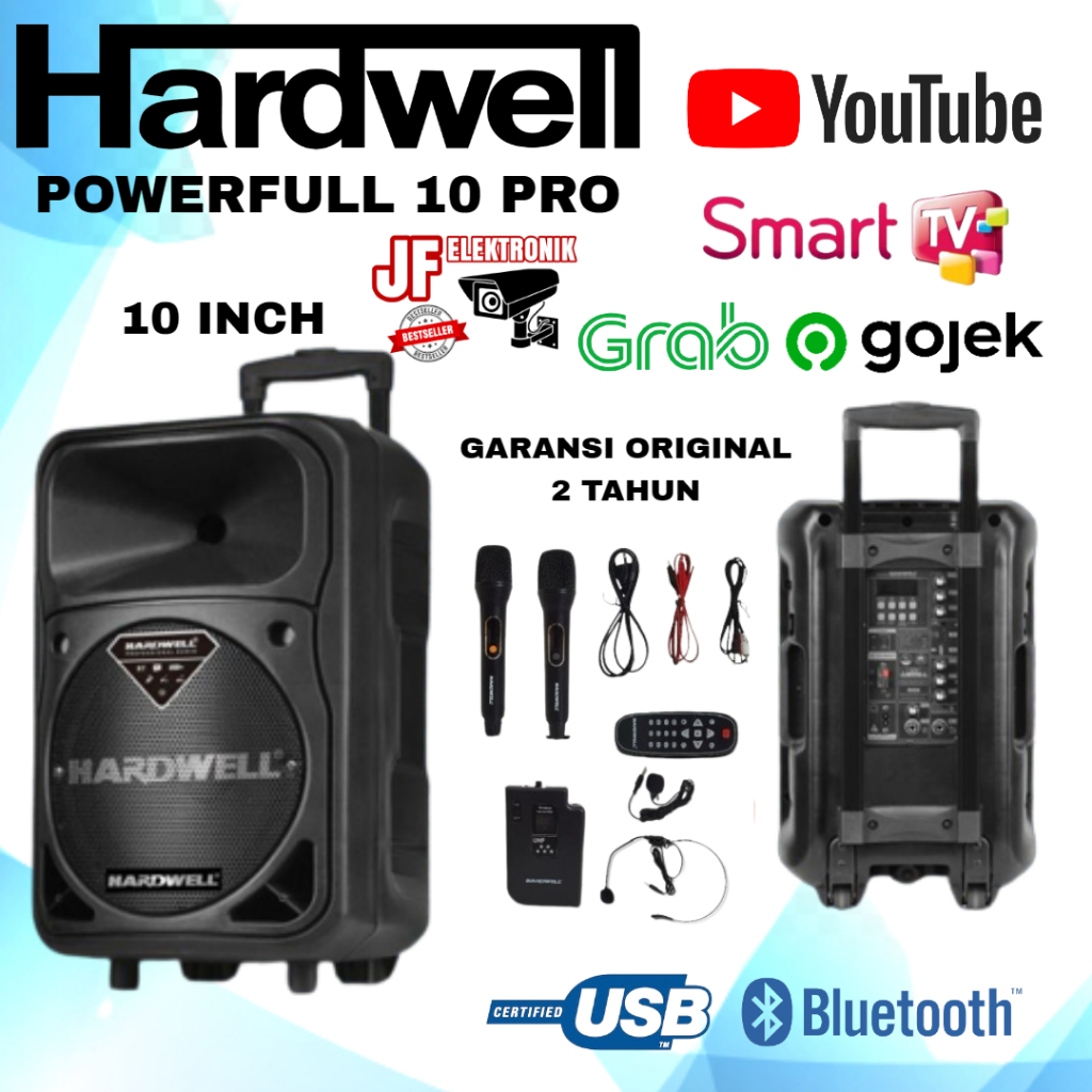 Jual Speaker Portable Inch Hardwell Powerful Pro Watt