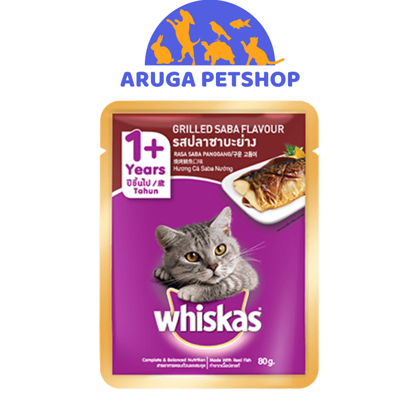 Jual WHISKAS POUCH 80gr ALL VARIANT MAKANAN KUCING BASAH Shopee