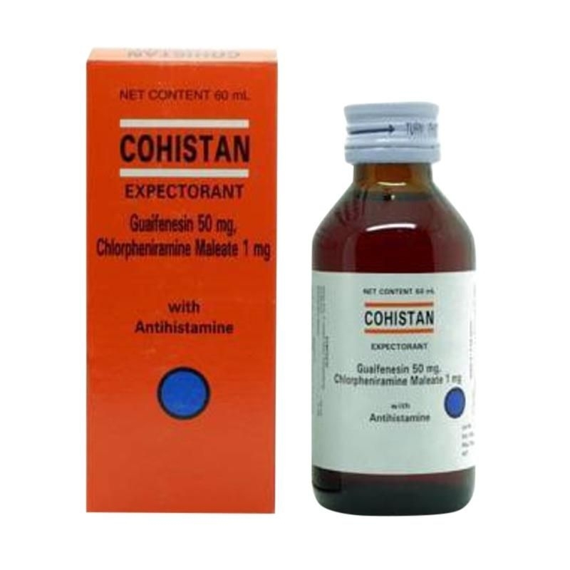 Jual COHISTAN Expectorant Obat Batuk Sirup 60ml 100ml Shopee Indonesia