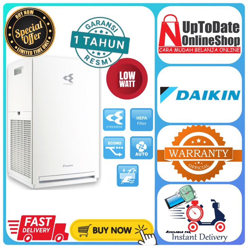 Jual AIR PURIFIER DAIKIN MC30YVM MC30 YVM7 STREAMER TECHNOLOGY LOW WATT