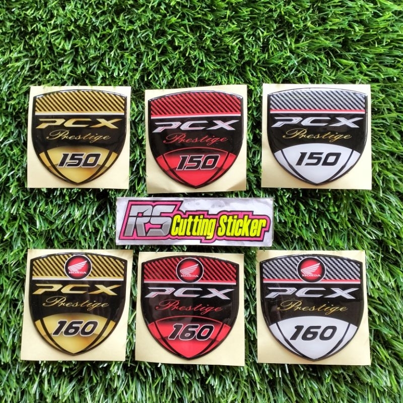 Jual Emblem Pcx 150 Pcx 160 Prestige Sticker Timbul Shopee Indonesia