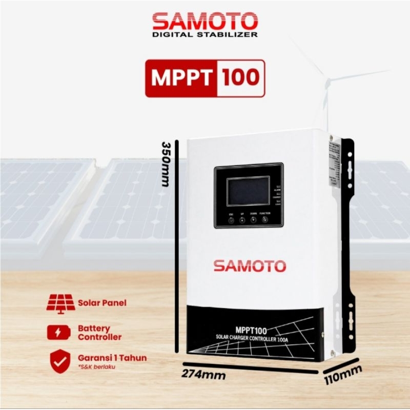 Jual MPPT100 SAMOTO Solar Charge Controller Panel Surya MPPT SAMOTO