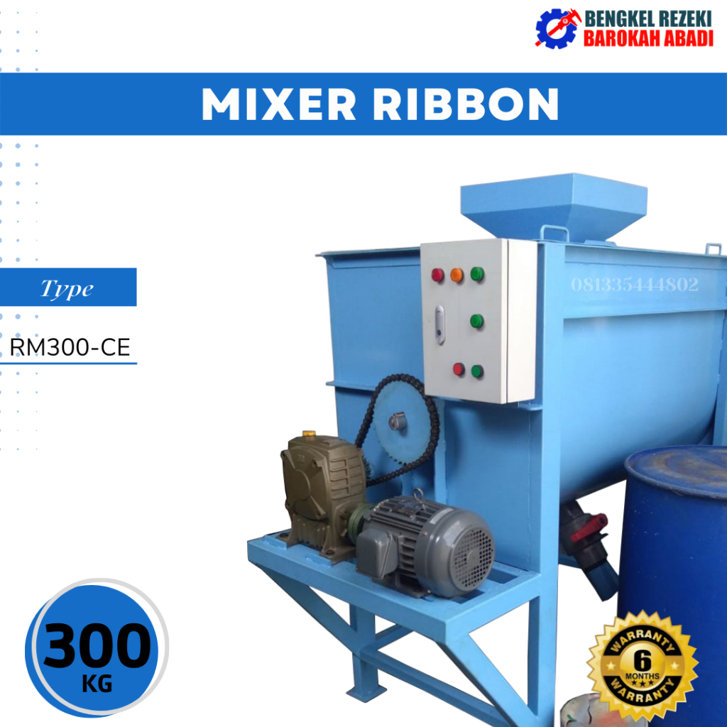 Jual Mesin Mixer Ribbin Pengaduk Pakan Ternak Kapasitas 300 Kg Shopee