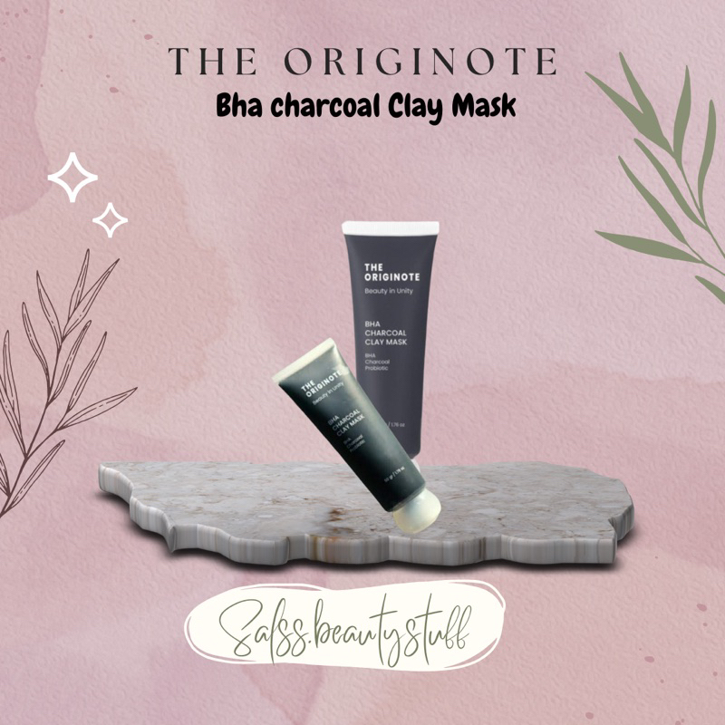 Jual The Originote Bha Charcoal Clay Mask Masker Wajah Mud Mask