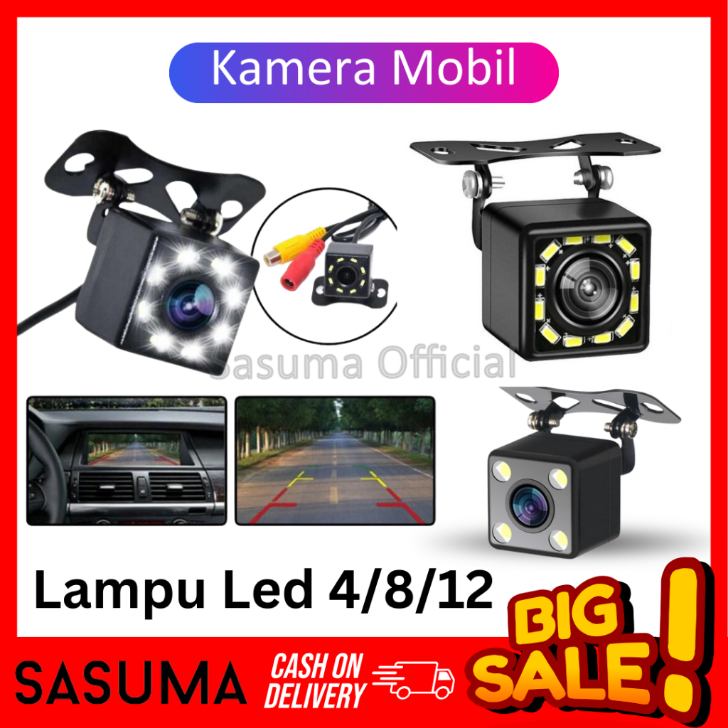 Jual Sasuma Kamera Mundur Parkir Belakang Mobil Mata Led