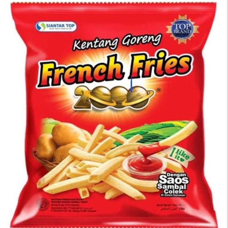 Jual SNACK FRENCH FRIES 1000 AN Isi 10 Pcs Shopee Indonesia