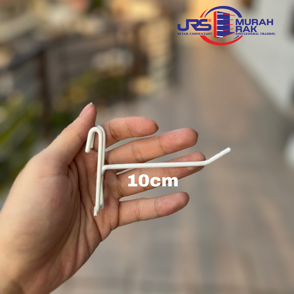 Jual Cantolan Ram Kawat Putih 10cm Cantolan Stik Putih 10cm Hook