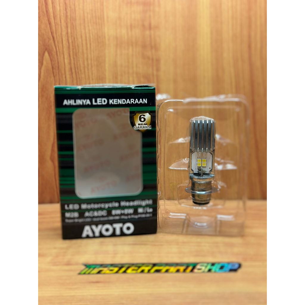 Jual LAMPU DEPAN MOTOR LED AYOTO M2B H6 AC DC MOTOR MATIC BEBEK