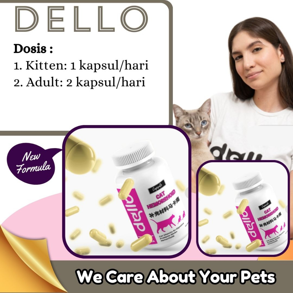 Jual Obat Sembelit Kapsul Untuk Kucing Sulit Susah Buang Air Besar Pup