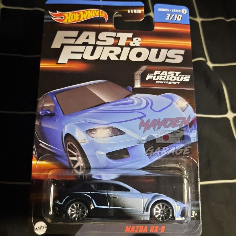 Jual Hotwheels Mazda RX 8 Biru Fast And Furious 2023 Wave 3 Shopee