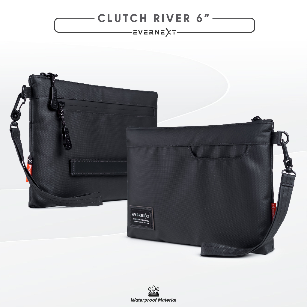 Jual CLUTCH BAG PRIA WANITA RIVER 6 IPAD TABLET WATERPROOF TAS SLING