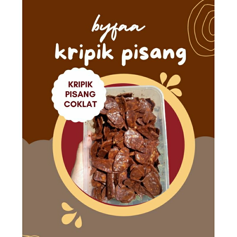 Jual BYFAA KRIPIK PISANG COKLAT GREENTEA LUMER Keripik Pisang Cokelat