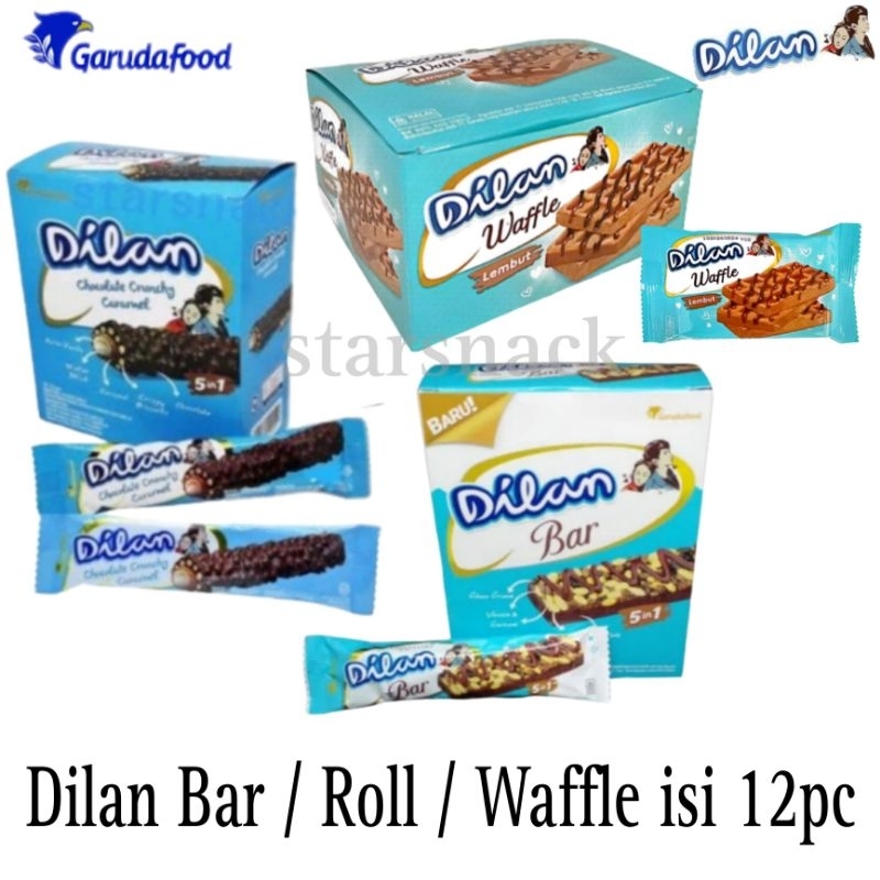 Jual Dilan Roll Bar 5in1 Waffle Cheese Keju Martabak Isi 12pc Kotak