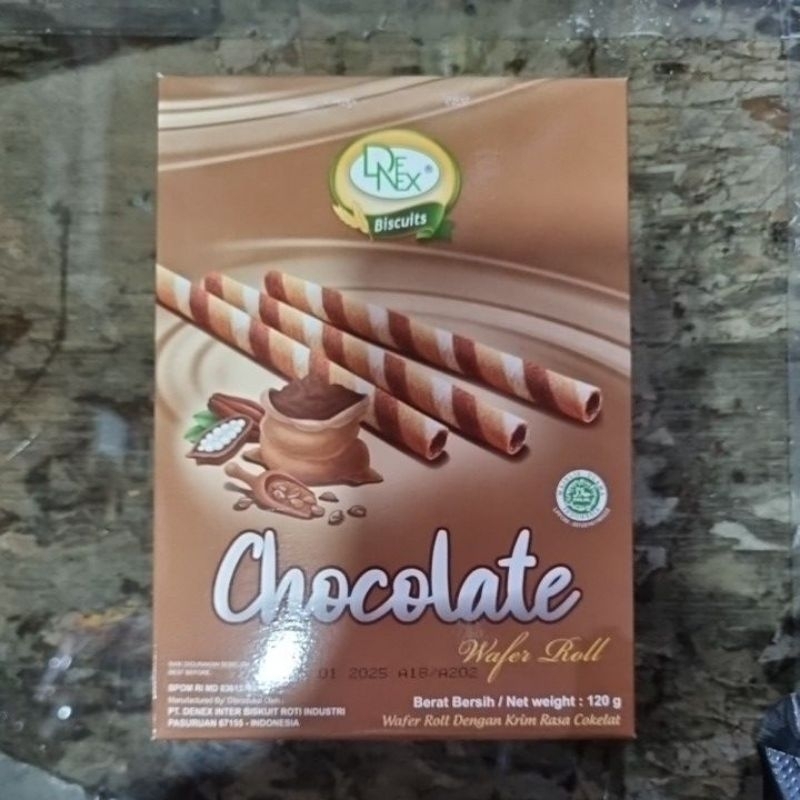 Jual Denex Chocolate Wafer Roll Shopee Indonesia