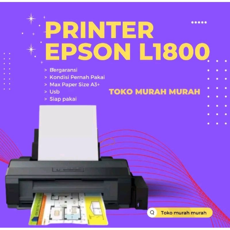 Jual Star Printer Epson L A Normal Mulus Warna Pakai Head Baru