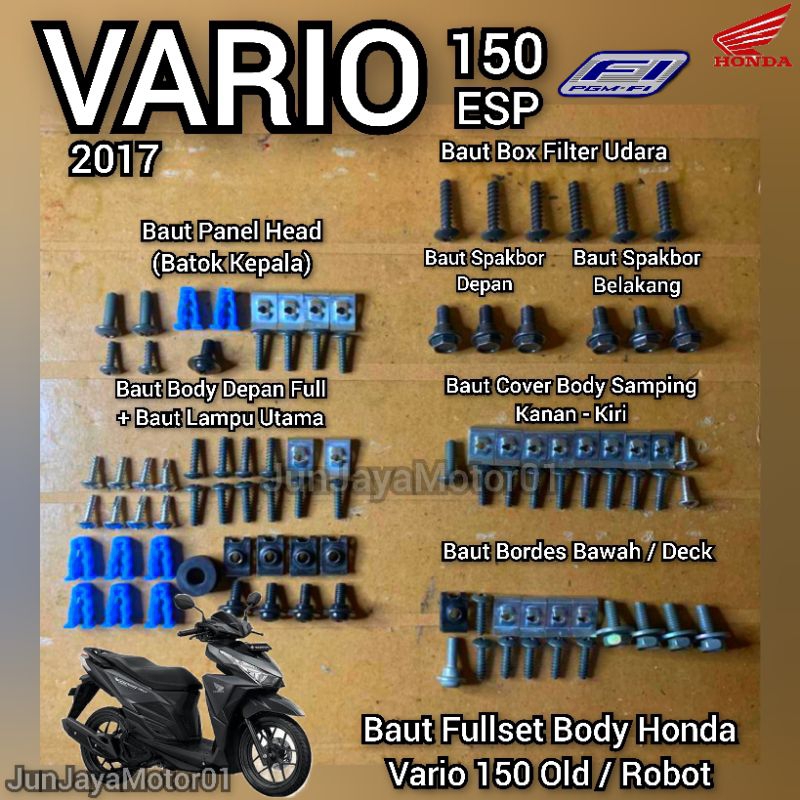 Jual Baut Lengkap Full Set Body Honda Vario Led Robot Baut