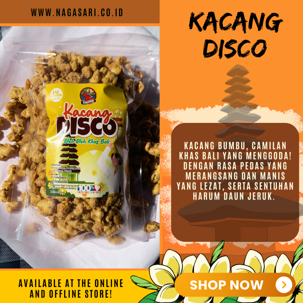 Jual Kacang Disco Khas Bali Gram Shopee Indonesia