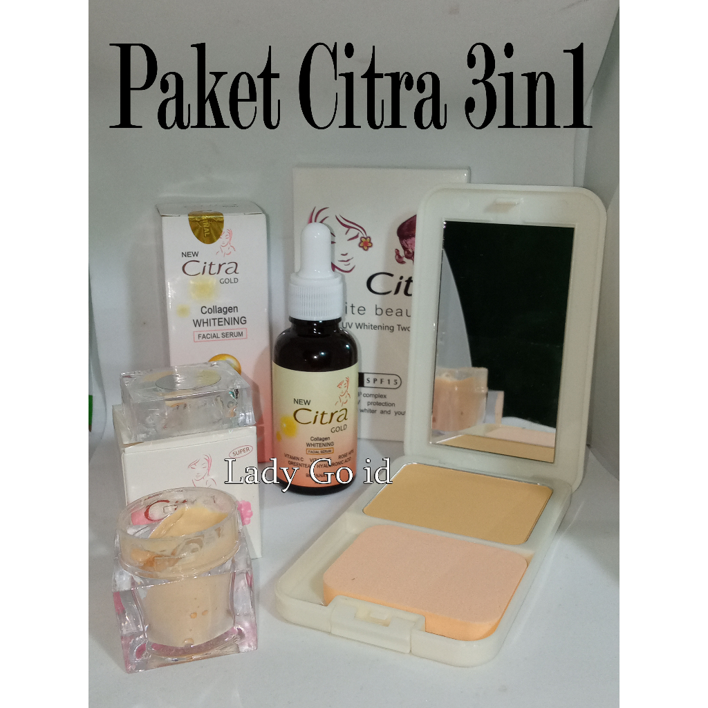 Jual Paket Citra 3in1 Cream Citra Super Bedak Citra Two Way Cake