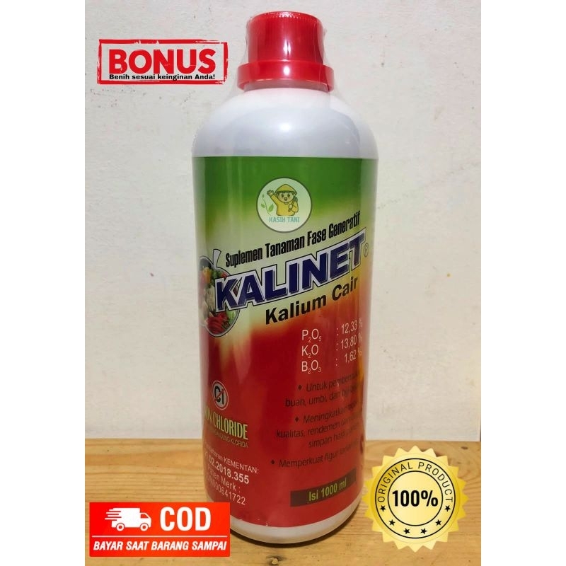 Jual Kalinet 1 Liter Pupuk Kalium Cair Pembuahan Generatif Tanaman