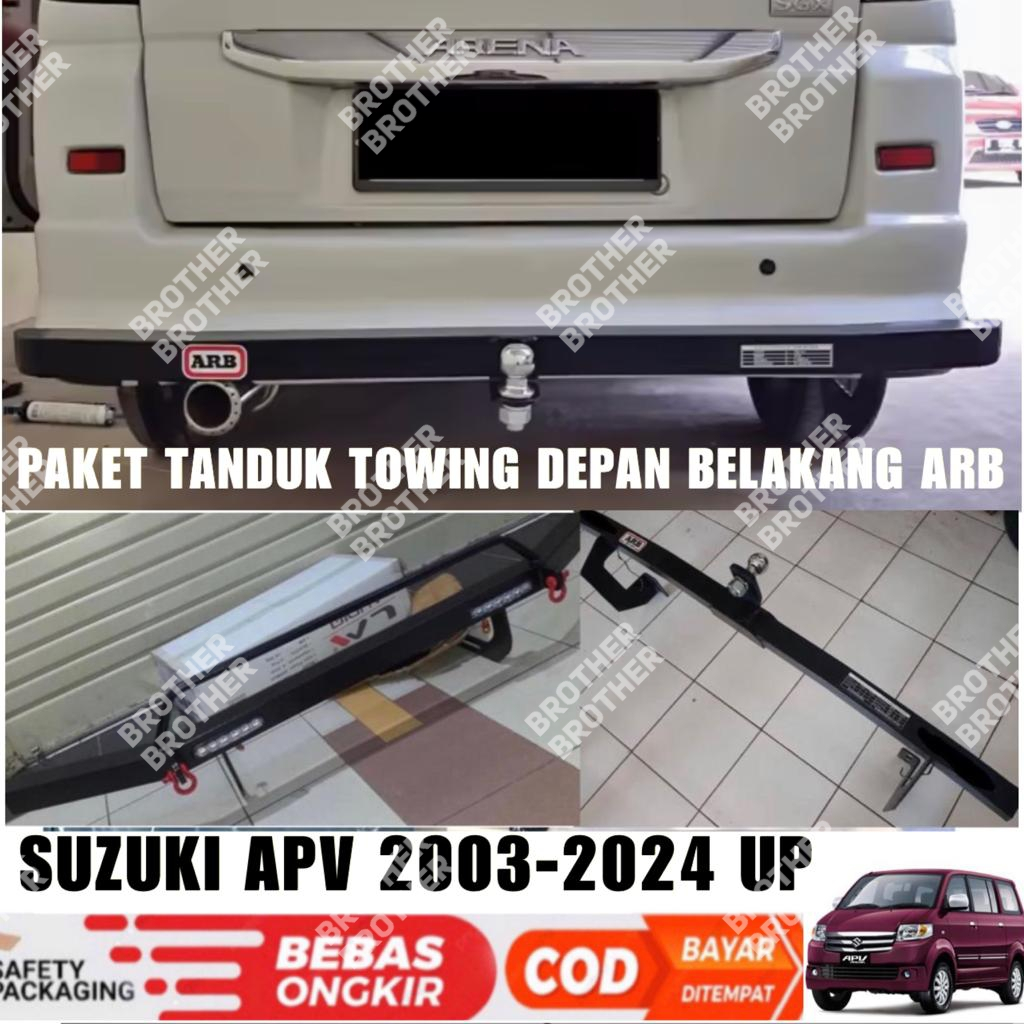 Jual Paket Tanduk Towing Bumper Depan Belakang Suzuki Apv Arena