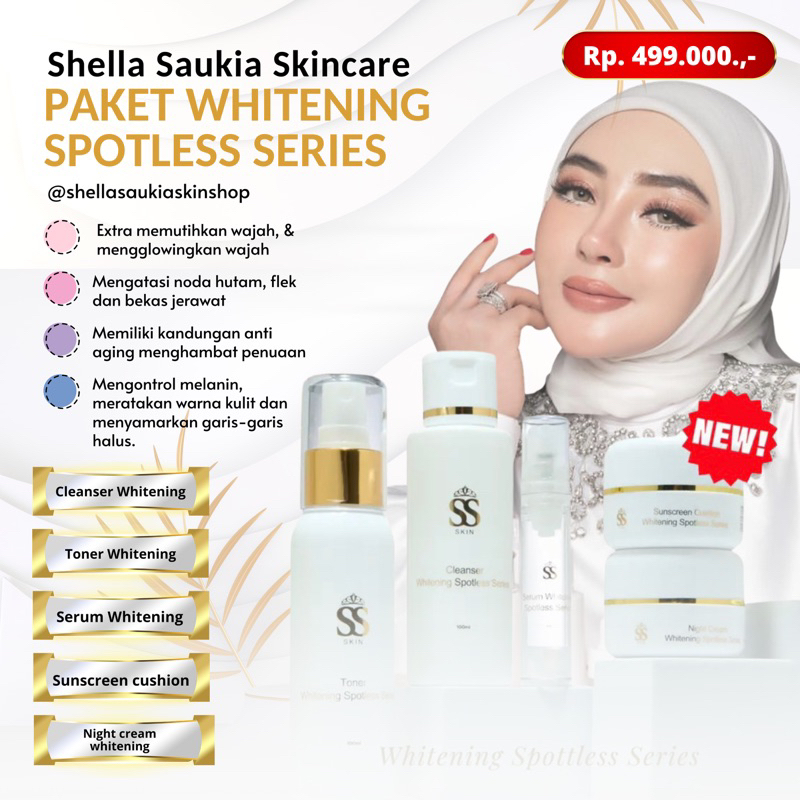 Jual Paket Whitening Spotless Shella Saukia Skincare Shopee Indonesia