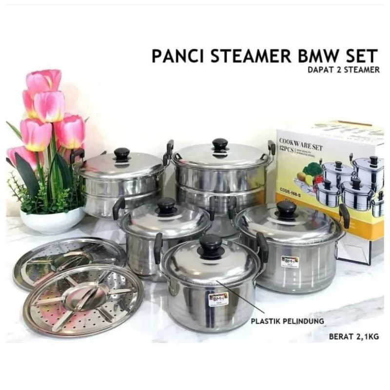 Jual Panci Set Bmw Isi Panci Steamer Panci Kingko Bmw Shopee