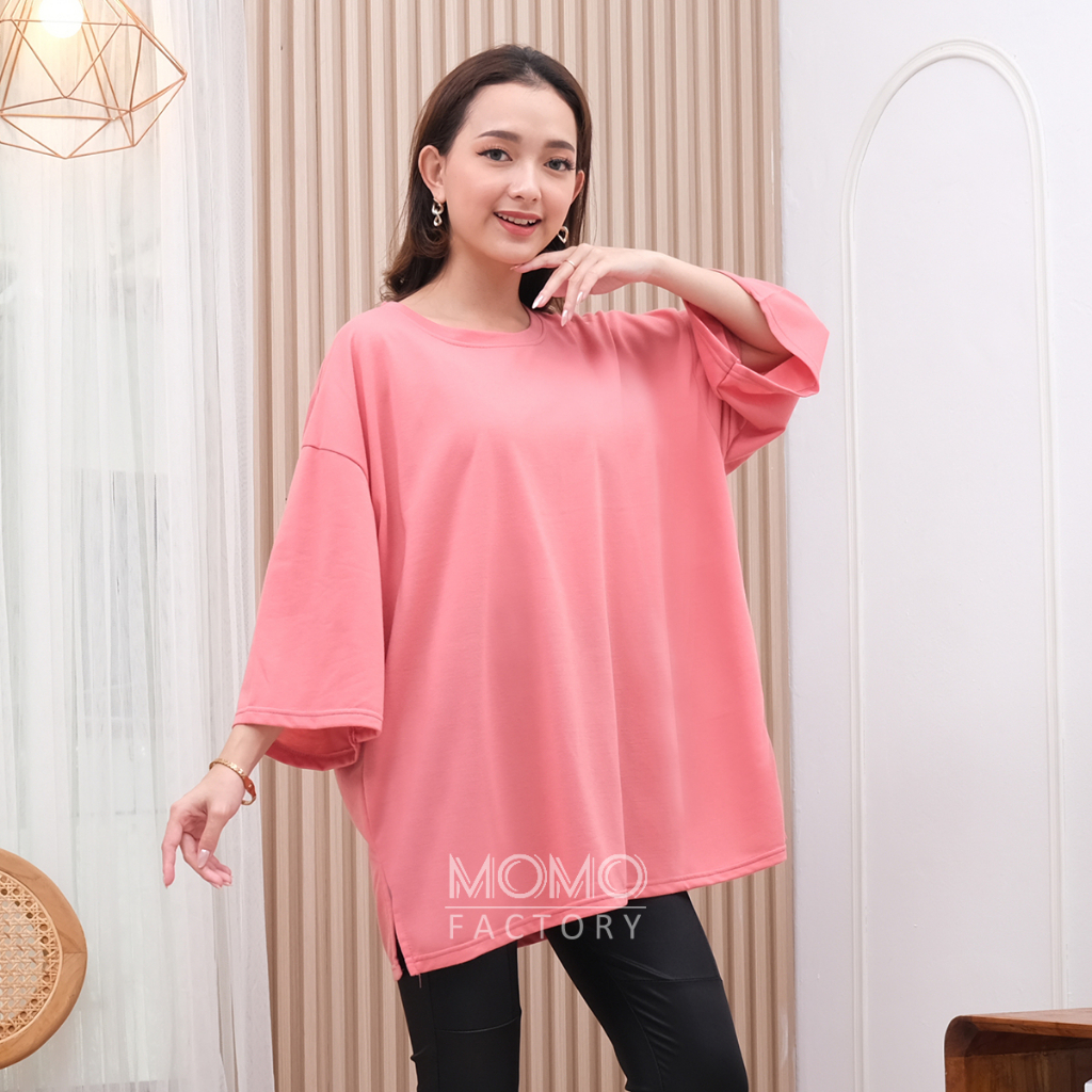 Jual Momo Oversize Atasan Jumbo Ld Cm Babyterry Premium Polos