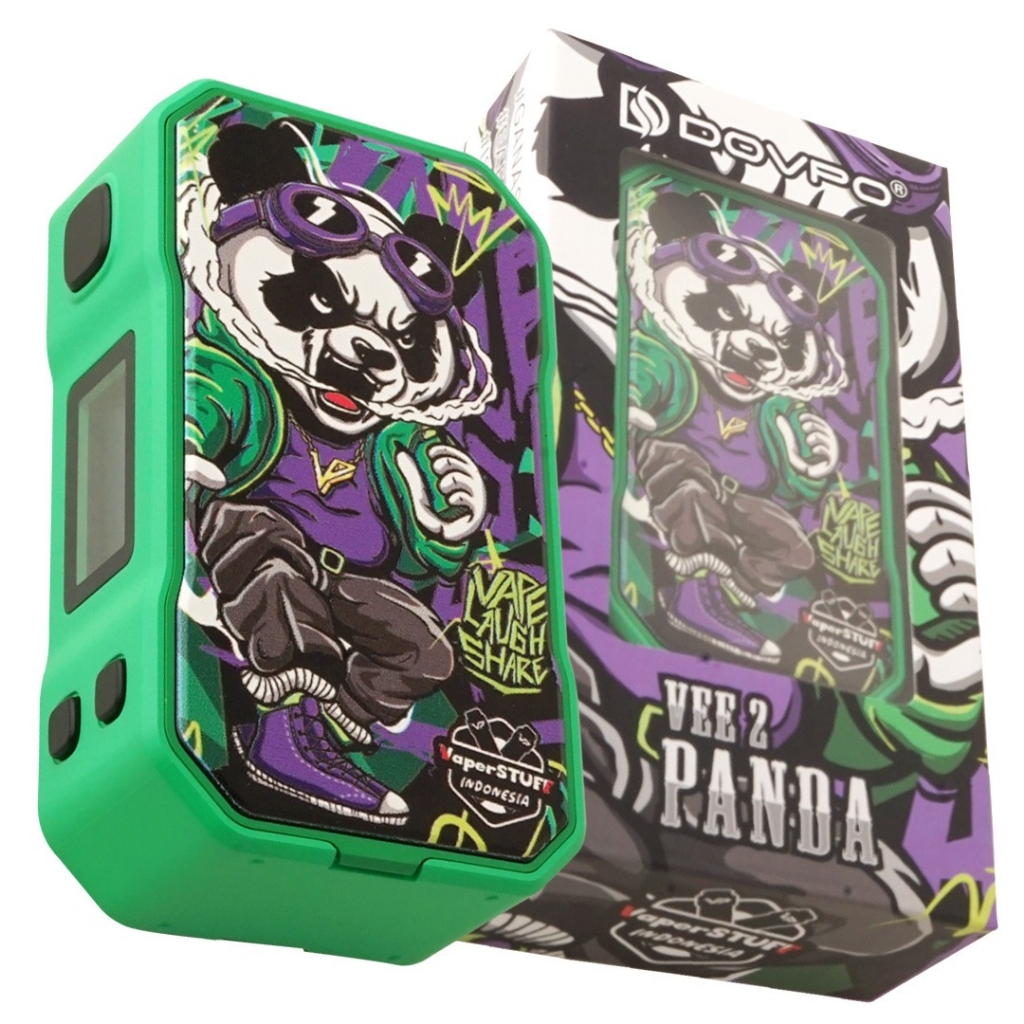 Jual Mod Panda VEE 2 Box Mod 200W Green Authentic By Dovpo X Vaperstuff