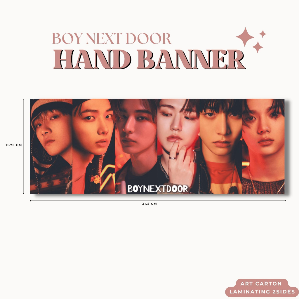 Jual Hand Banner Boy Next Door Why Handbanner Harga Pcs Laminasi