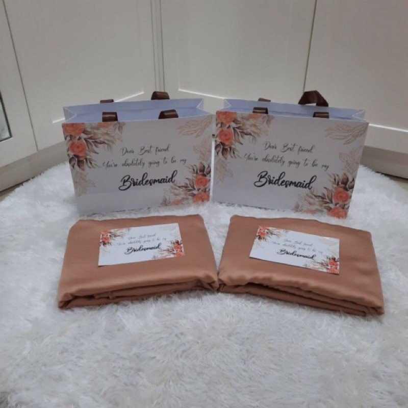 Jual No Pre Order Paket Paperbag Card Seragam Bridesmaid Seragam