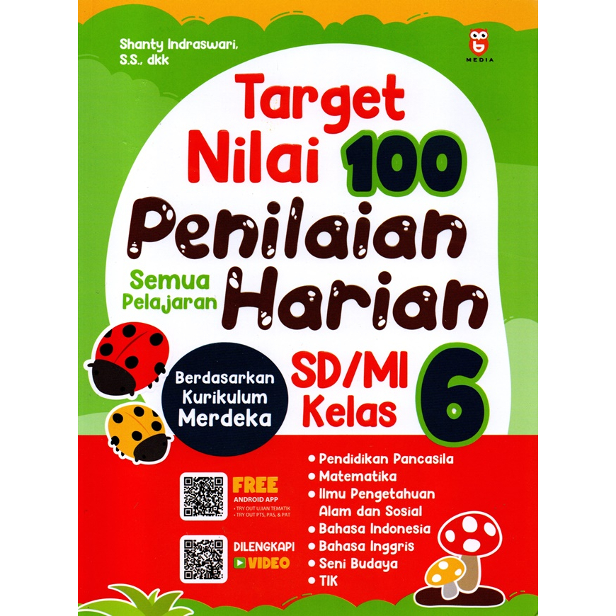 Jual Target Nilai Penilaian Harian Sd Mi Kelas Kurikulum Merdeka