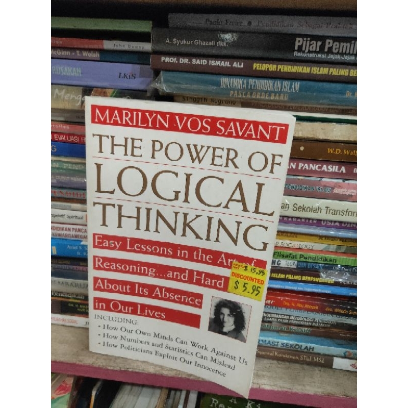 Jual The Power Of Logical Thinking By Marilyn Vos Savant Shopee Indonesia