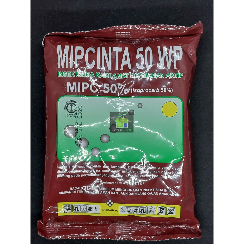 Jual Insektisida MIPCINTA 50WP 100gr Hama Ulat Belalang Semut Serangga